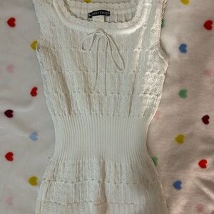 Forever 21 Cream Knit Top